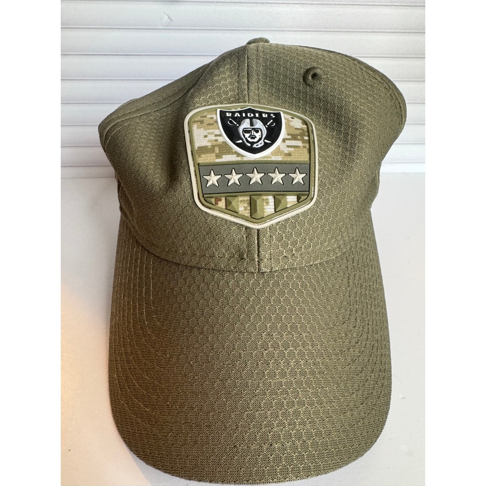New Era Las Vegas Raiders Salute To Service Hat 2019 NFL Camo Patch